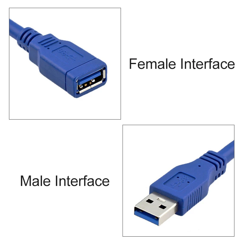 1.5 m 3.0 عالية السرعة USB بيانات تمديد خط USB الذكور إلى الإناث تمديد كابل النحاس الأساسية شحن خطوط ل كمبيوتر محمول
