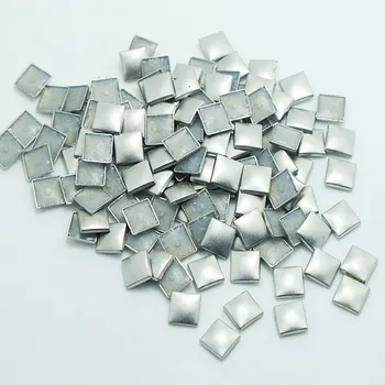 

SINUAN Rivet Plating Hot-Fix Rivets 5Mm Square Rivet Plating Spike And Stud Gun Metal Zinc Alloy Close-End Studs Decorations