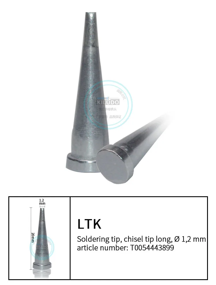 Kiludo 5 шт ЛТК 1,2 мм НЧ 0,8 мм наконечник для Weller WSP80 жало WSD81 FE75 MPR80