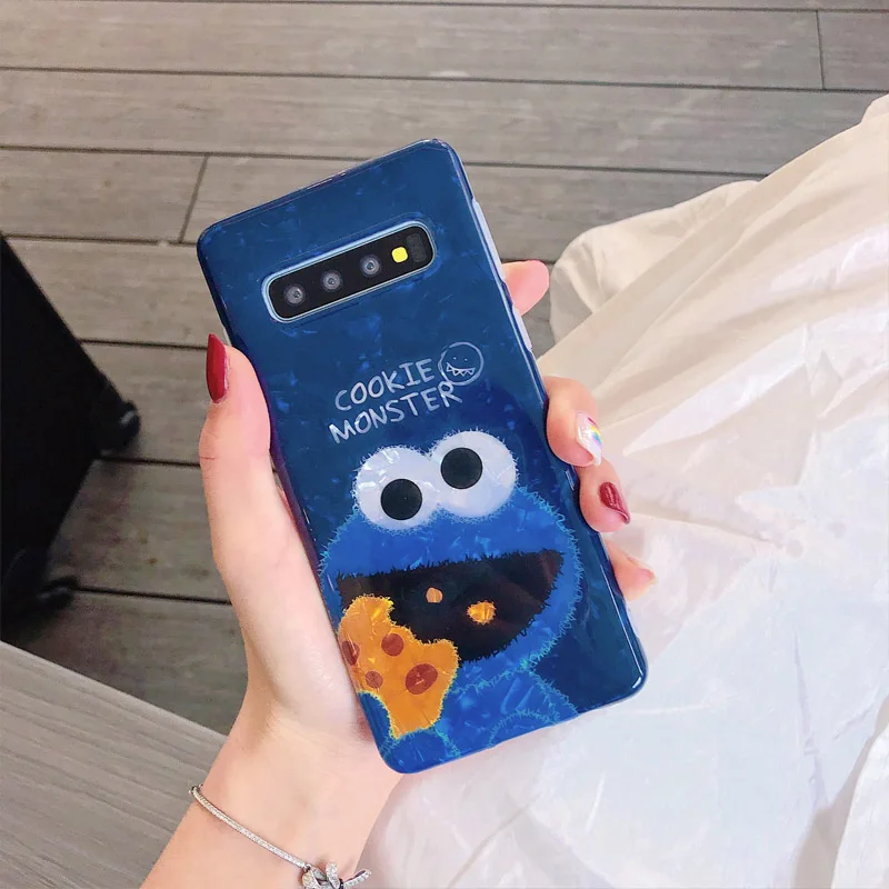 Чехол HYSOWENDLY Cute Elmo для телефона Samsung Galaxy S8 S9 S10 Plus мягкий силиконовый чехол IMD пар из