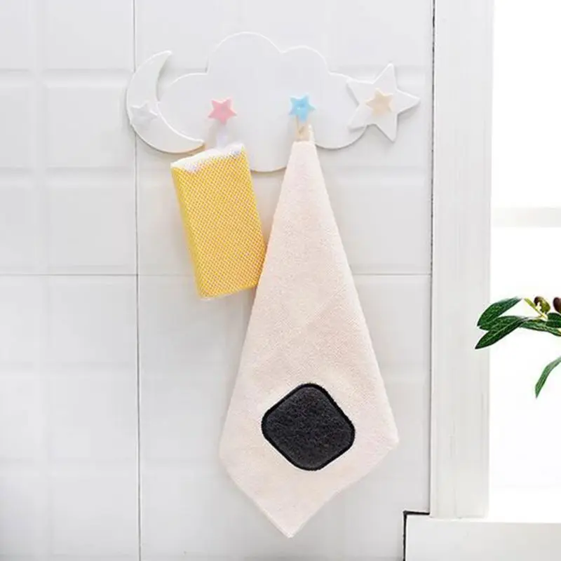 

Strong Self Adhesive Cloud Hook Wall Mounted 4-hook Seamless Shelf Hanger Home Decoration 20194