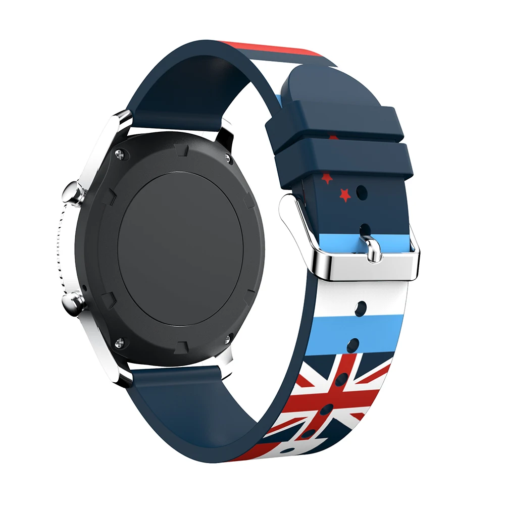 Для samsung gear S3 Frontier Classic Galaxy Watch 46 мм силиконовый ремешок для часов умный браслет 22 мм ремешок спортивный сменный Браслет