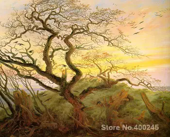 

The Tree of Crows by Caspar David Friedrich paintings For sale Home Decor Hand painted High quality