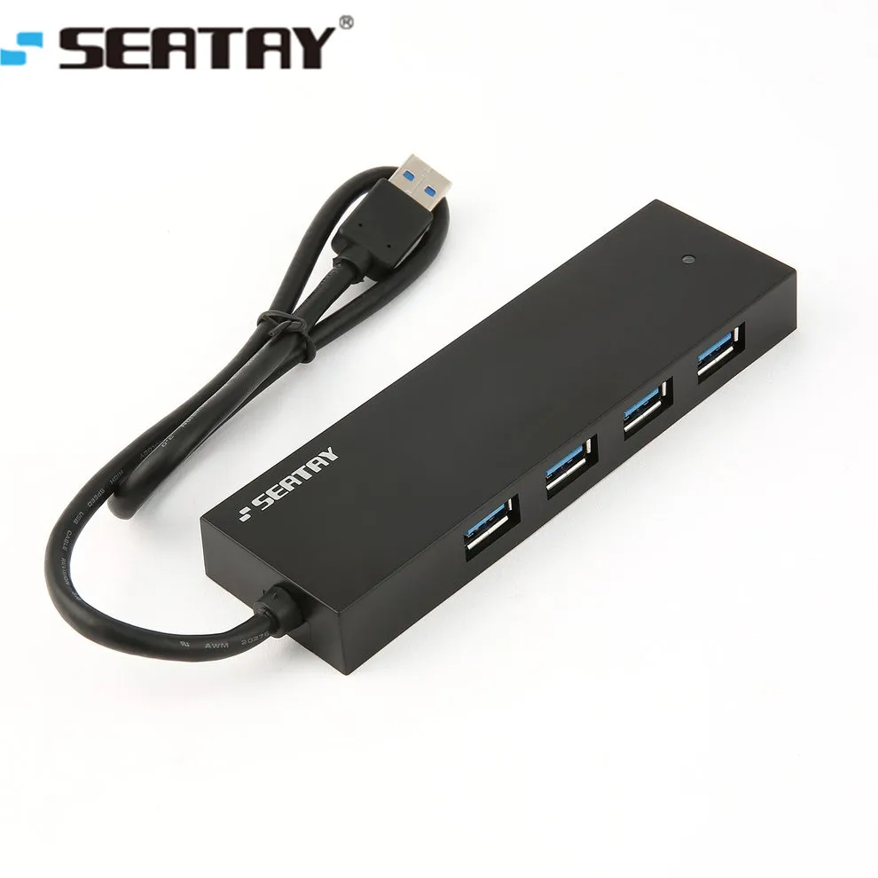 

SEATAY USB 3.0 Hub Adapter with Multiple 4 Ports Durable ABS Housing Hub Splitter High Quality for Tablet PC Desktop