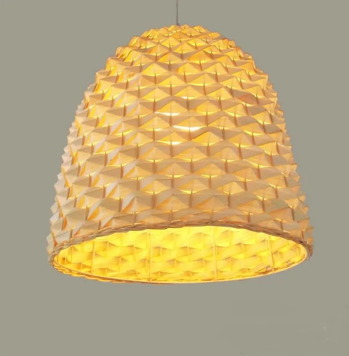 

Pastoral modern Chinese rattan Art bamboo pendant lights creative restaurant living room lighting balcony tea factory lamps ZH