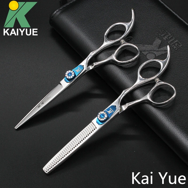 

6 inch Scissors Set Style Cutting and Thinning Hair Shears Hairdressing Scissors Barber Shears Tijeras Pelo Salon F260A-T