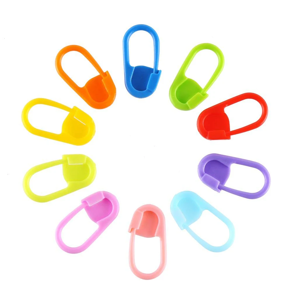 

20pcs Colorful Knitting Stitch Counter Knitting Weave Crochet Locking Stitch Markers Stitch Needle Clip