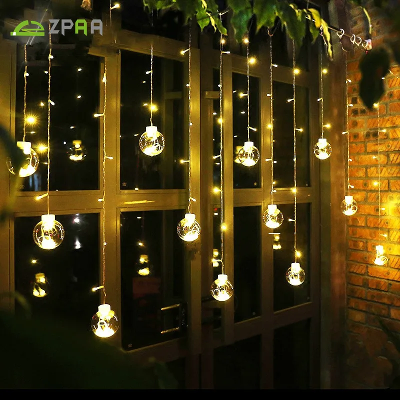 Aliexpress.com: Comprar ZPAA 3 M 138LED bola globo String luces cortina