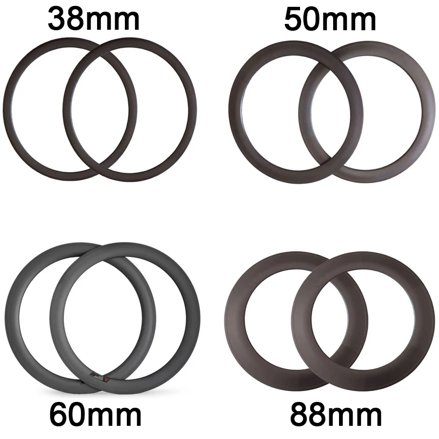 Excellent Novatec hub carbon wheels 700c 24 38 50 88 mm road bike wheelset clincher tubular 3k matte bicycle wheels 23mm standard wheelset 3