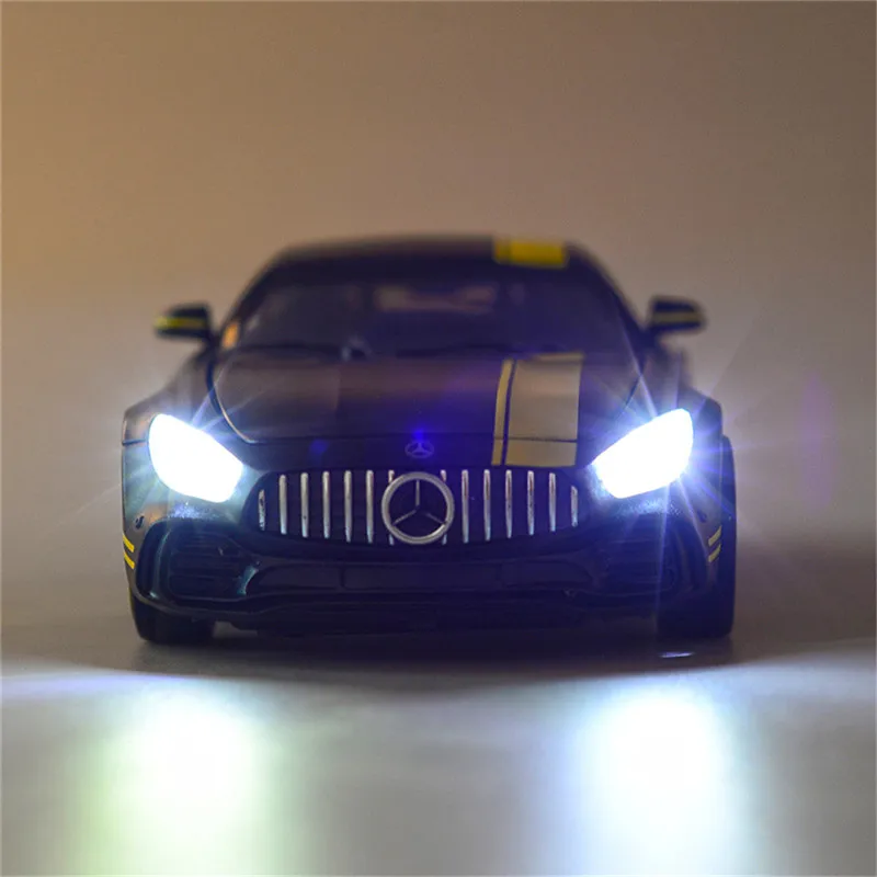 1:32 Mercedes-Benz AMG GT3 литая под давлением модель звук и светильник игрушка автомобиль