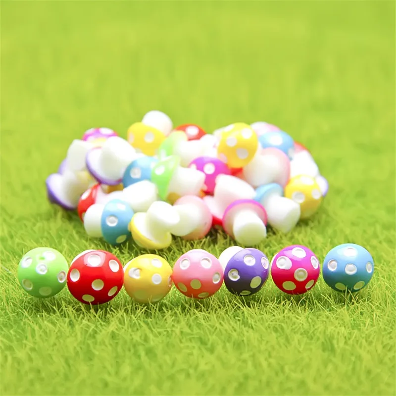 

10Pcs/Lot Multi-color Mushrooms Cake Decorations Ornaments for Boy/Girl Happy Birthday Baby Shower Party Wedding Decorations