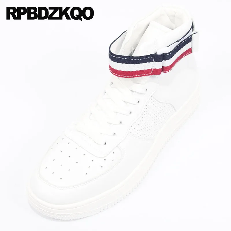 

korean 2018 lace up fashion autumn sneakers trainer fall white short designer shoes men high quality boots booties casual top