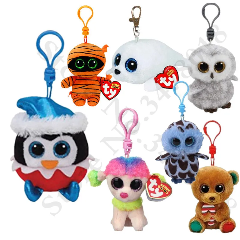 TY 3'' Beanie Boos Icy the Seal Cinder the Green Dragon Poodle Owlette