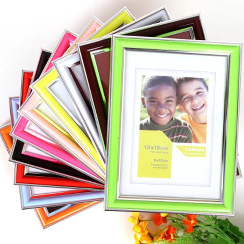 Marco de plástico de PVC de alta calidad de múltiples colores de la marca 2019 decoración del hogar marco de fotos DIY de la pared de la tabla de fotos Marco de plástico de PVC de alta calidad de múltiples colores de la marca 2019 decoración del hogar marco de fotos DIY de la pared de la tabla de fotos