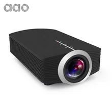 AAO YG500 Upgrade YG510 Mini Projector 1080P 1800Lumen Portable LCD LED Projector Home Cinema USB HDMI 3D Beamer Bass Speaker