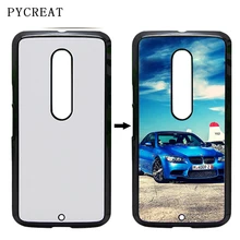 Принципиально для Motorola Moto X Стиль X3 X2 X Play чехол покрытый краской с помощью испарения 2D Пластик передачи тепла с рисунком «сделай сам» с пустой металлический алюминиевый лист