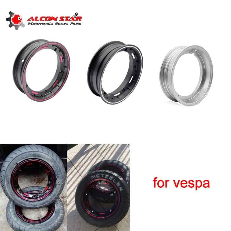 Alconstar 2 5*10 дюймов Алюминий колесные диски для мотоциклов piaggio Vespa PX LML T5 px125 150 200 ET3