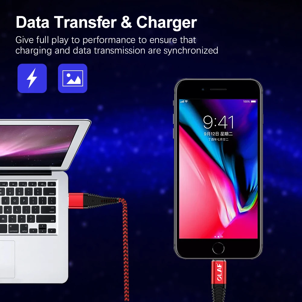 بيانات الهاتف المحمول نوع C كابل المصغّر USB كابل ل فون 7 8 XS ماكس باد سريع USB كابل شحن سامسونج Xiaomi USBC الكابلات