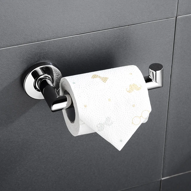 Free Shipping Toilet Paper Holder Wall Mount Tissue Roll Hanger 304 Stainless Steel Towel Rack Bathroom Accessories Silver Color