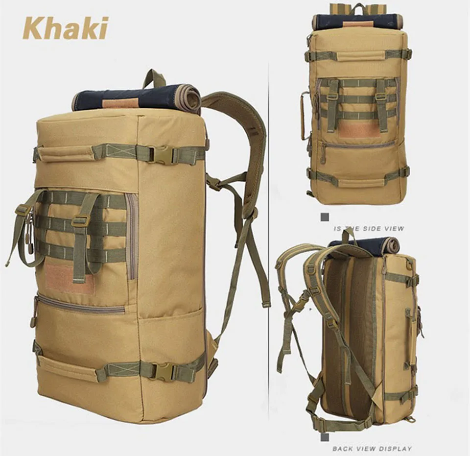 Bolsas de Acampamento Viagem dos Homens Quente Qualidade Superior Nova Militar Tático Mochila Montanhismo Bolsa Caminhadas 50l Mod. 1261637 18 Quente qualidade superior 50l nova militar tático