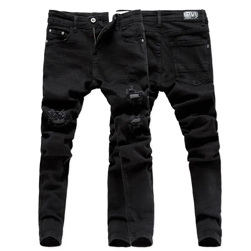 youth black ripped jeans