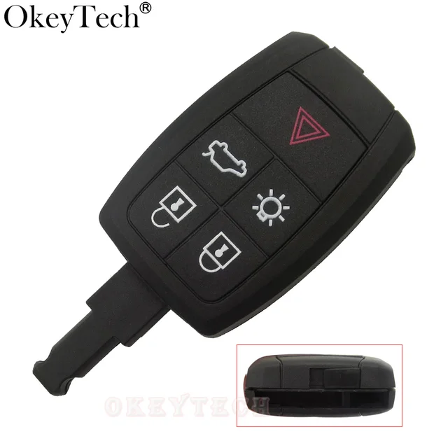 okeytech 5 buttons romete car key shell case for volvo xc90 c70 s60okeytech 5 buttons romete car key shell case for volvo xc90 c70 s60 d5 v50 s40