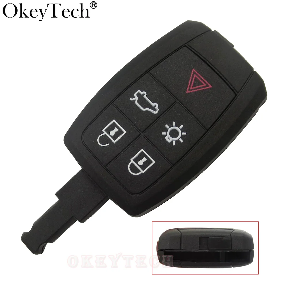 Чехол для автомобильного ключа Okeytech 5 кнопок чехол Volvo XC90 C70 S60 D5 V50 S40 C30 без