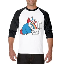 Hot Sale Funny Clown Printing 3/4 Sleeve Fashion T Shirts Mens Cotton Raglan Tops Tee Men Tshirt Hipster Camiseta De Hombre Hot Sale Funny Clown Printing 3/4 Sleeve Fashion T Shirts Mens Cotton Raglan Tops Tee Men Tshirt Hipster Camiseta De Hombre