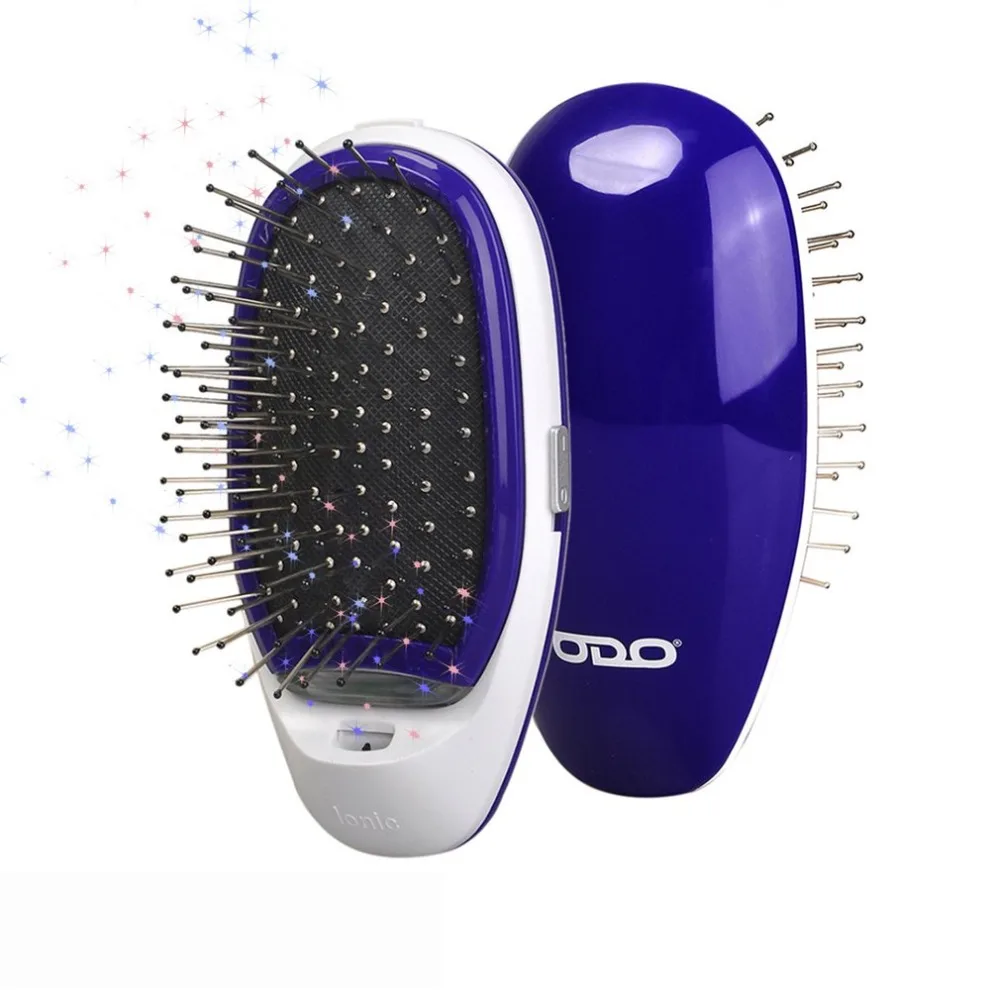 Ionic Electric Hairbrush Portable Electric Ionic Hairbrush Negative Ions Hair Comb Brush Hair Modeling Styling Magic Hairbrush