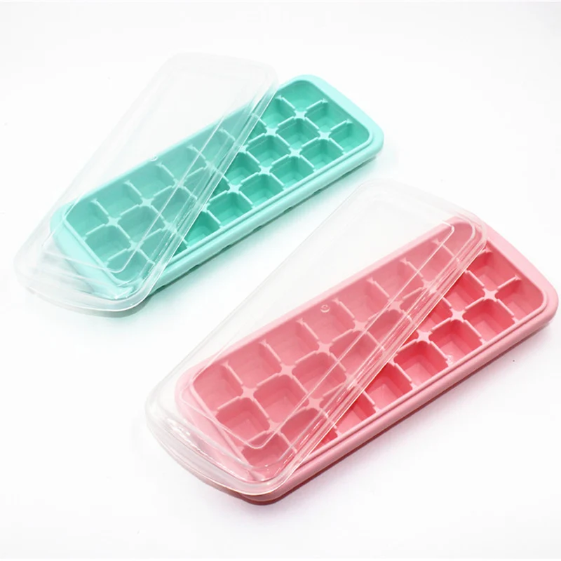 24 Cavity Ice Cube Tray with Removable Lid Silicone Reusable Cubes Mold DIY Fruit Cream Maker Mould Kitchen Bar Tools | Дом и сад