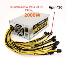 S9 antminer power supply 2000W bitmain antminer L3+ psu mining rig psu for antminer S7 S9 L3 D3 R4 E9 E9+ machine server psu
