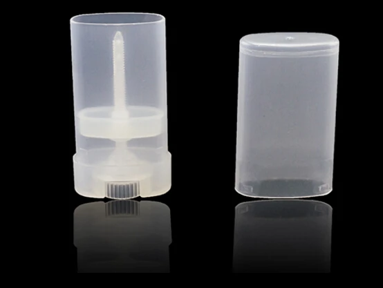 DIY 5 шт./лот 15 мл пластиковые пустые овальные Бальзамы для губ трубки контейнеры для дезодорантов прозрачная помада модные трубки для губ