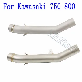 

Motorcycle Exhaust Middle Mid Pipe For Kawasaki Z750 2010 2011 2012 2013 2014 Z800 2013-2016 Without Exhaust Slip-On AK116