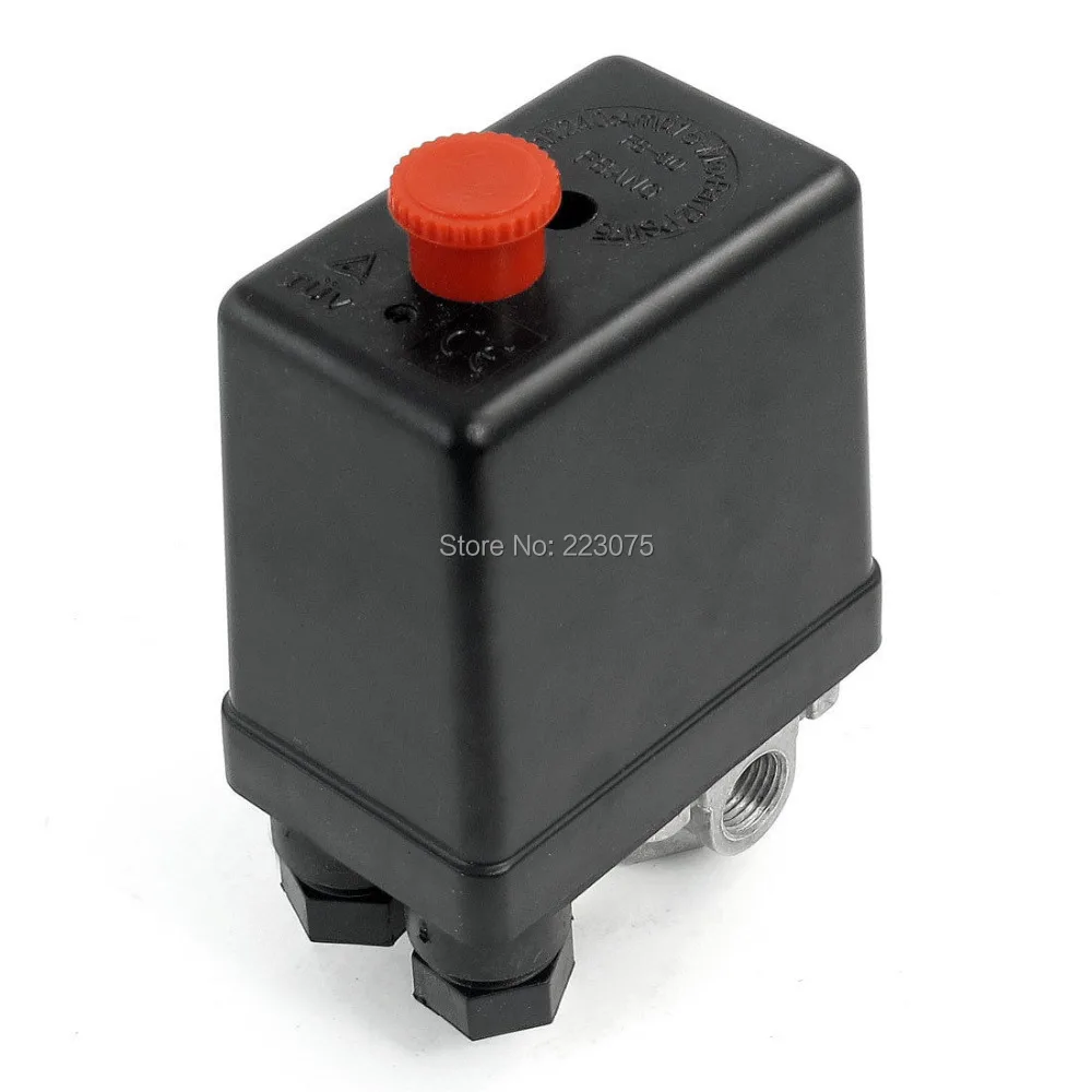 

Automatic Air Compressor Pressure Switch Control Valve 175 PSI 240V 16A 4 Port