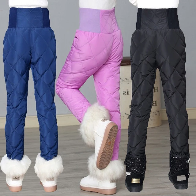 New arrival Winter Warm Pants for girls High quality White Duck down