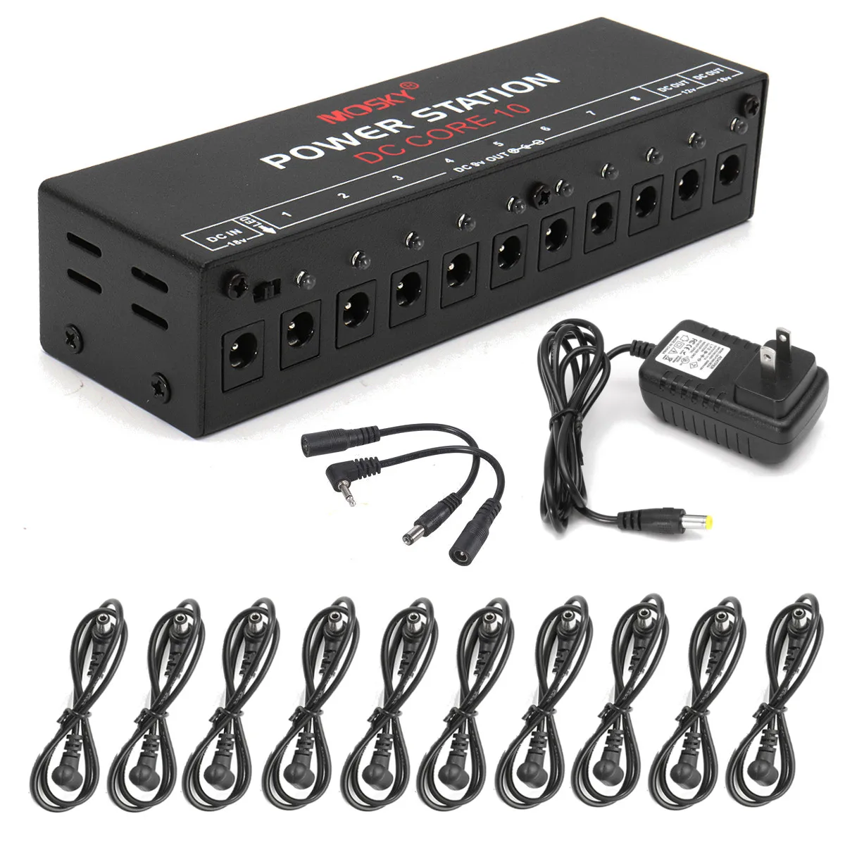 Caline 10CH Guitar Pedal Board Effect Power Supply Isolated Output 9V 12V 18V Caline 10CH Guitar Pedal Board Effect Power Supply Isolated Output 9V 12V 18V