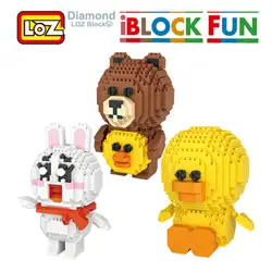 LOZ Building block игрушечные лошадки Sally Friends Кони коричневый игрушка мини пластик Аниме Игрушки для викторины набор дизайн интерьера для детей