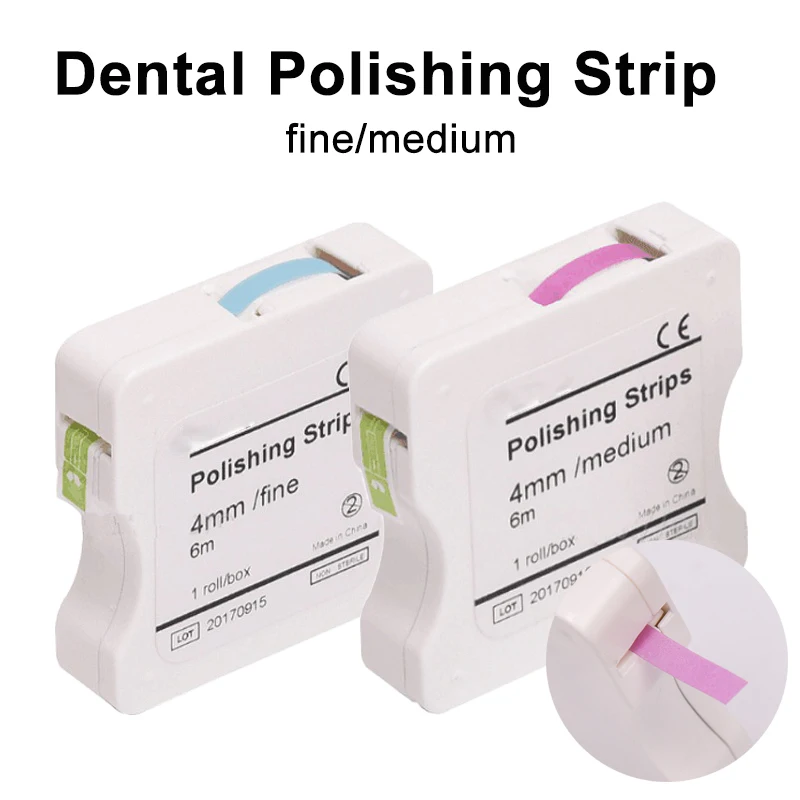 1Roll/Box Dental Polishing Strip 4mm Resin Tooth Interdental Sanding