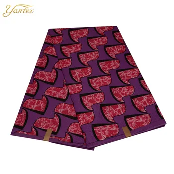 

YANTEXTILE Hot Sale Daviva Fabric 6Yards/Piece African Fabric Wax Print Nigerian Ankara Fabric Wax Tissu Patchwork Free Shipping