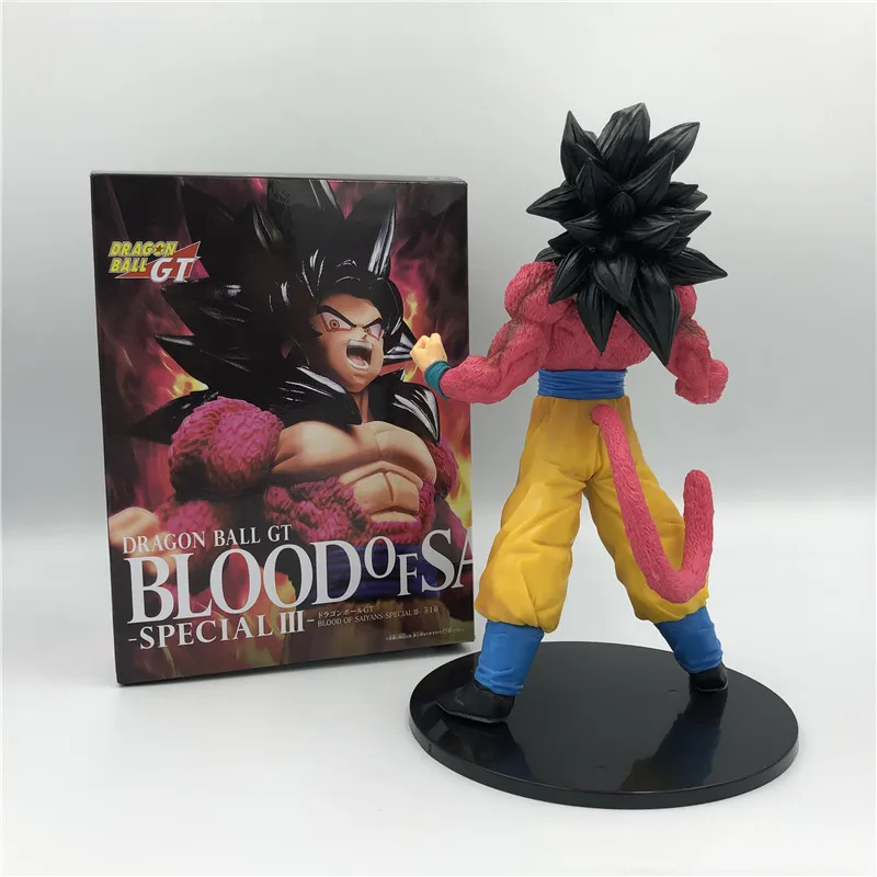 Аниме Dragon Ball Z Сон Гоку Супер Saiyan 4 боевой формы красные волосы фигурка DBZ ChocolatePVC Коллекция Модель 20 см