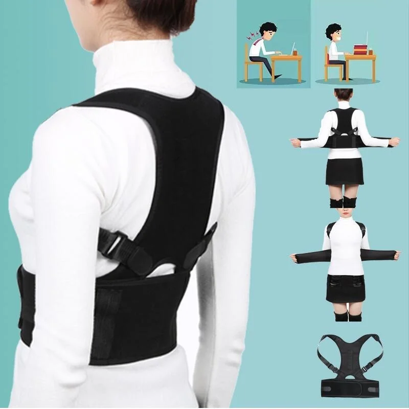 Unisex Back Posture Corrector Magnetic Adjustable Brace Support Belt | Красота и здоровье