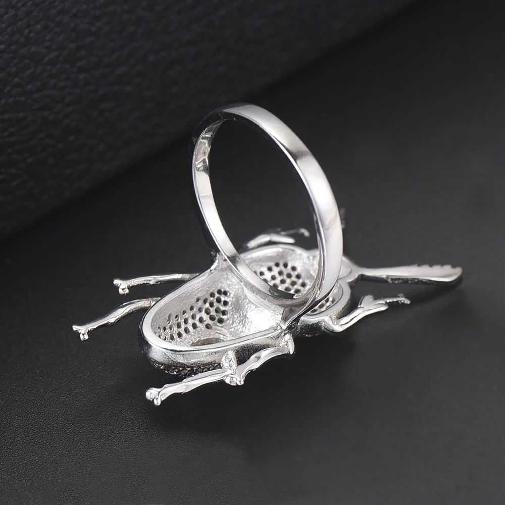 Missvikki, Крутое кольцо в форме жука, кубический цирконий, юбилей, обручальное кольцо, натуральные кольца для женщин, Bijoux, лучшие модные ювелирные изделия
