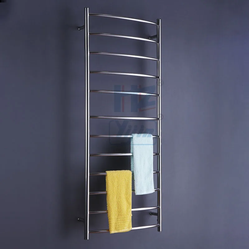 

Curve Bars Electric Heated Towel Rail Stainless Steel Towel Warmer Rack Bathroom Towel Set Towel Dryer TW-RC7