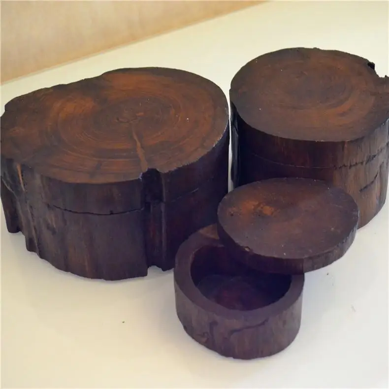 Teak handicrafts ashtray decoration box jewelry box desktop decoration southeast wind