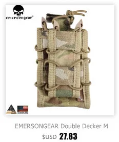 EMERSONGEAR Тактический Магнитный чехол с боковым вытягиванием подсумок M4 тактический Molle Mag крюк и петля боевой Мультикам EM9044