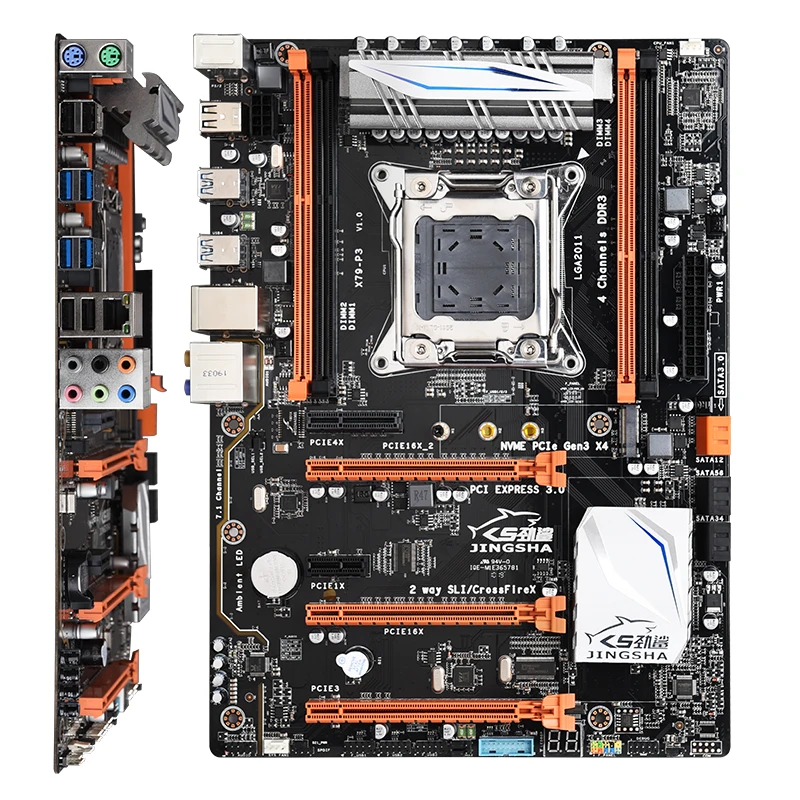 X79-P3 M.2 четырехканальный X79 материнская плата по стандарту ATX LGA 2011 XEON игровая материнская плата с поддержкой E5 2680V2 материнская плата 128 ГБ DDR3 REG ECC