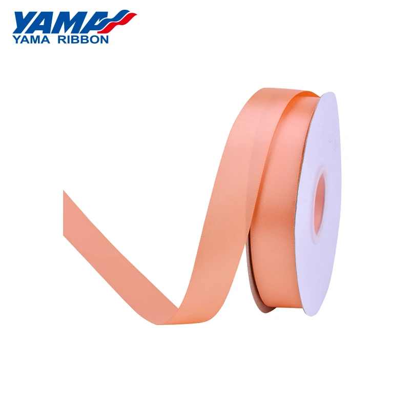 YAMA 100 ярдов Двусторонняя атласная Золотая лента 6 9 13 16 19 22 мм желтая ткань для
