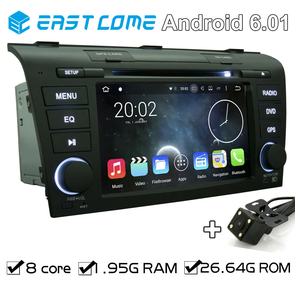 Discount Pure Android 6.0 Car DVD for Mazda 3 2004 2005 2006 2007 2008 2009 With Octa Core Radio Bluetooth Rear View Camera 0