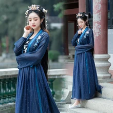 Chino tradicional de Hanfu vestido femenino de la dinastía Tang traje antiguo Vintage carnaval fiesta trajes Hanfu ropa Outfist etapa