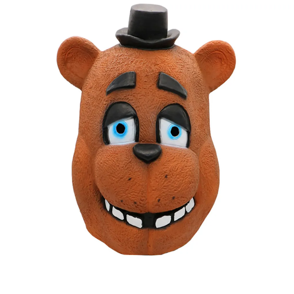 

Five Nights At Freddy's Costume Mask FNAF Foxy Chica Freddy Fazbear Bear Latex Face Masks Halloween Party Cosplay Supplies